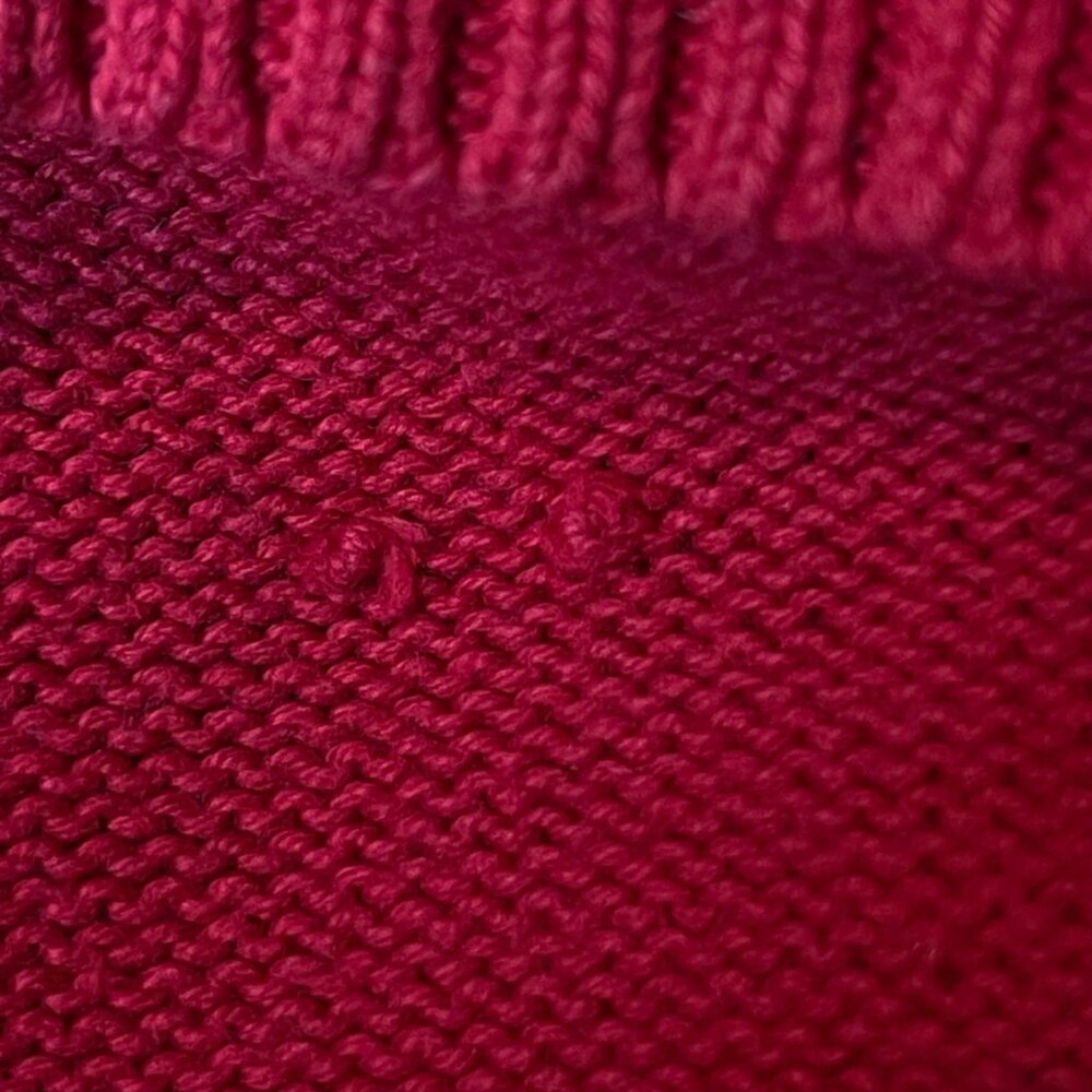 Nautica Men's Medium Red Cotton Sweater Crewneck Long Sleeve Logo Valentine - Picture 8 of 12